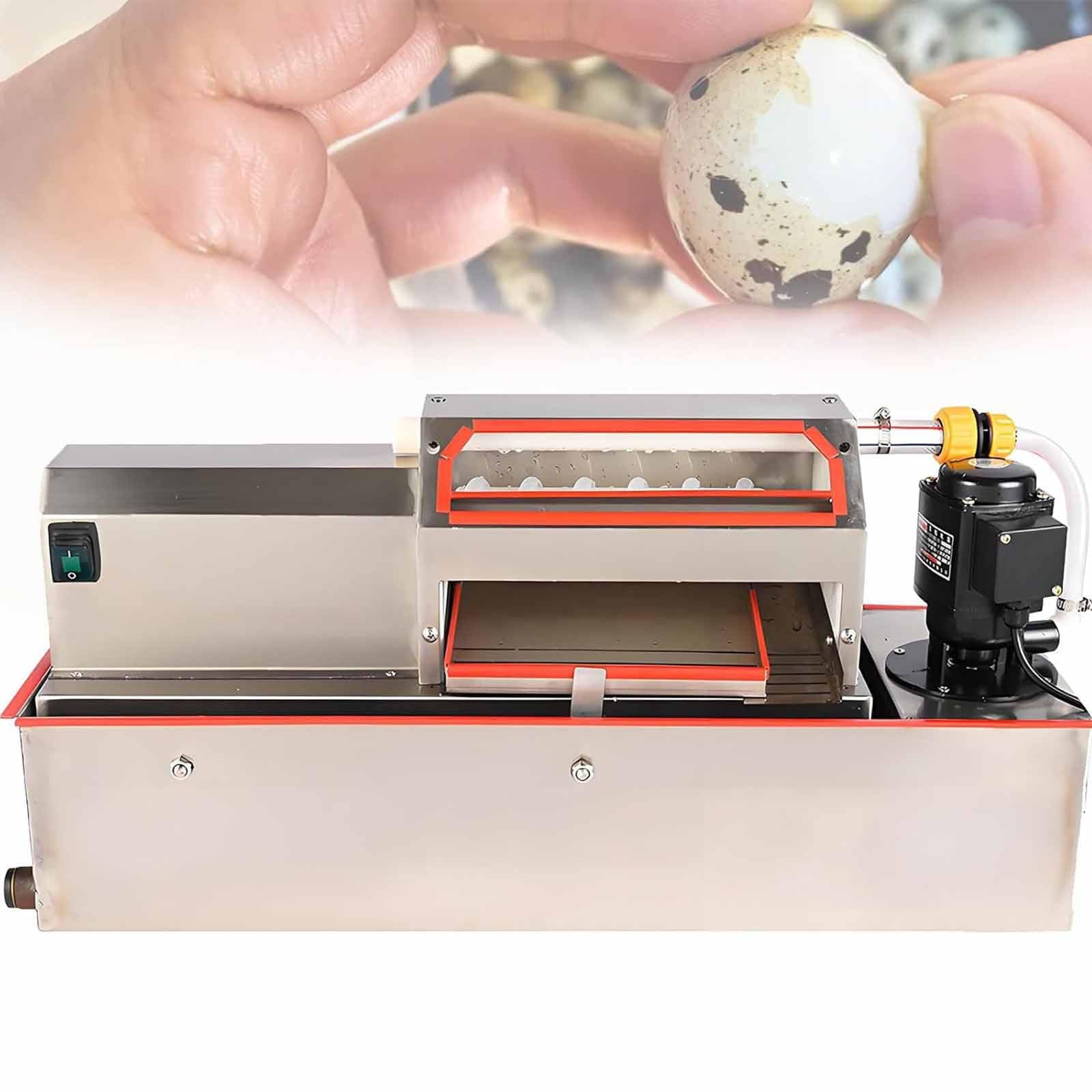 BOOZXCV Electric Quail Egg Sheller Machine, 25W, 70kg/H, Gentle Water Cycle Peeling, And Easy To Operate, Efficient For Quail And Bird Eggs