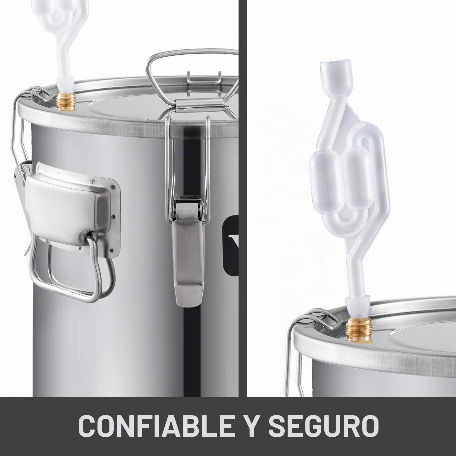 VEVOR Destilador de Agua 38,5L Máquina para el Agua Destilada Casera Destilación Filtro Purificador Acero Inoxidable Destilador de Agua Water Distiller Filtro de Destilación de Agua Pura