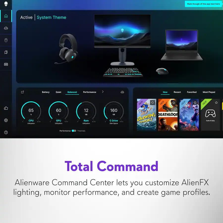 Image of 2026 Alienware 15 Gaming Laptop (15.3 inch FHD+ 165Hz, AMD Ryzen 5 220 (> Intel Ultra 7 155U), NVIDIA RTX 4050), ist computers Customized 8GB /16GB /32GB /64GB DDR5, 256GB /512GB /1TB /2TB SSD, Backlit, Win 11H