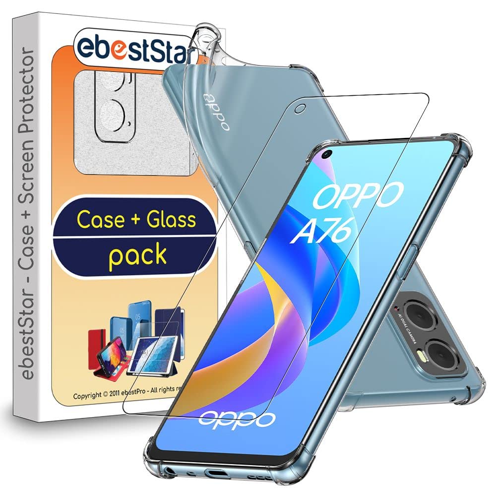 ESTH® Coque En TPU Pour Realme 9i/Oppo A76 4G/A96 4G Avec 2 Pièces