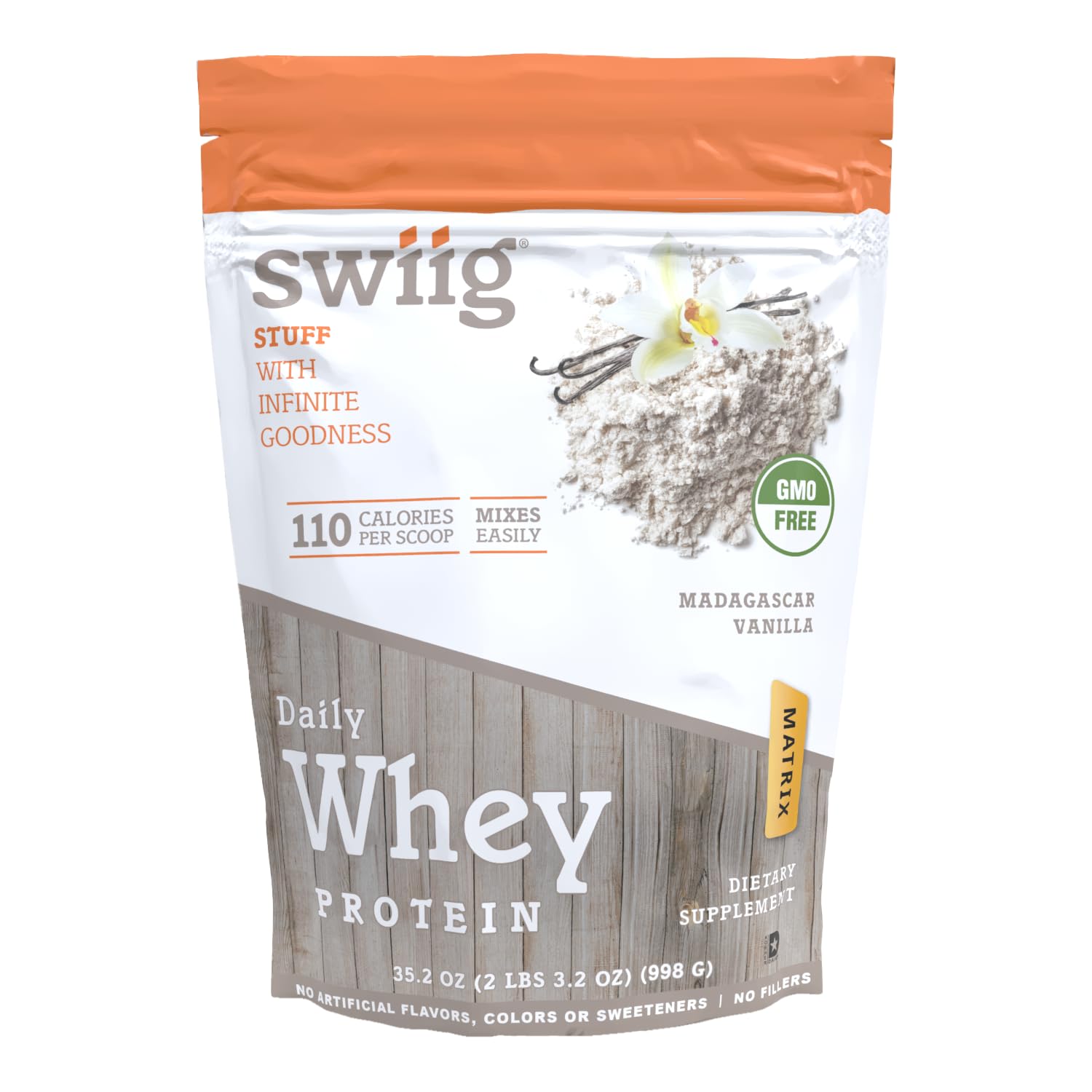 Amazon.com: swiig Premium Daily Whey Matrix, Vanilla 2.2lb – 20g