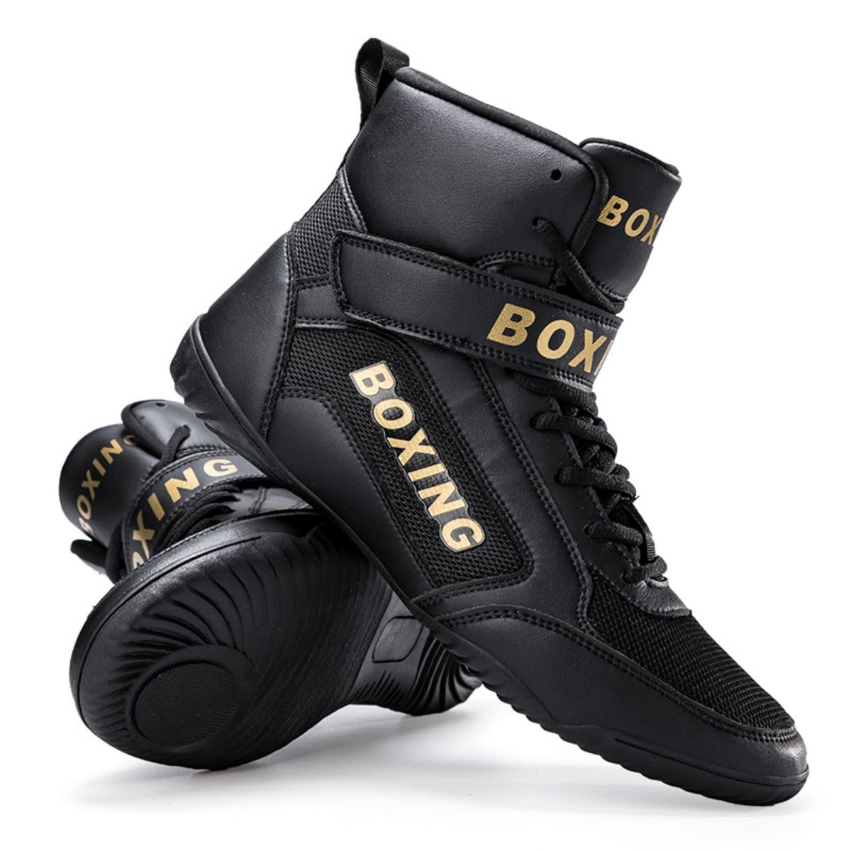 Scarpe da Boxe da Uomo Scarpe da Allenamento per Pugili Scarpe da Combattimento Adatte per l'allenamento di Combattimento Sportivo Fitness Scarpe da Wrestling da Uomo 35-47