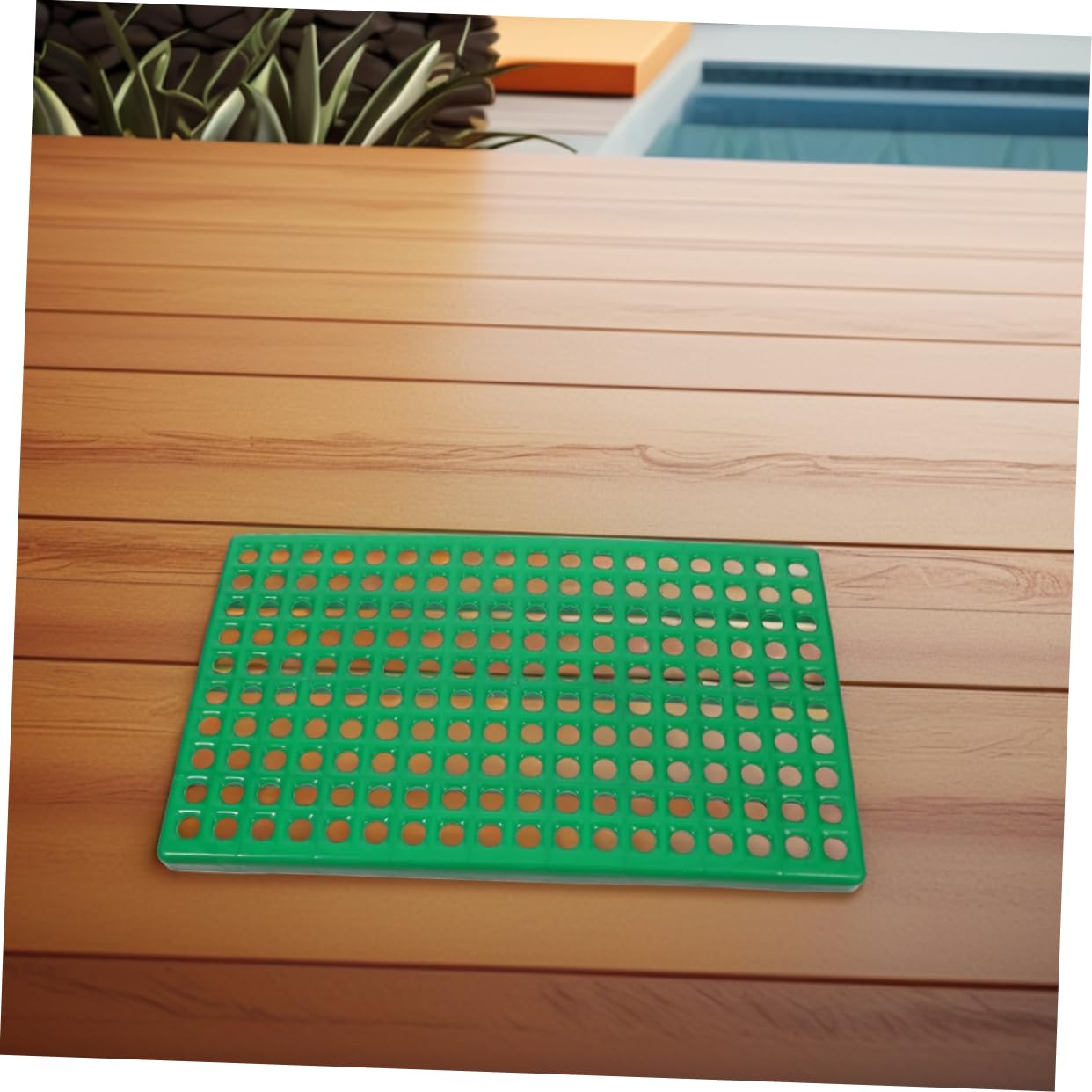 BESTonZON 2 Stück-Pack Kunststoff Unterlage mit Runden Lüftungslöchern für Kaninchenkäfige Atmungsaktive und Abflussfähige Bodenmatte zur Zucht von Kaninchen