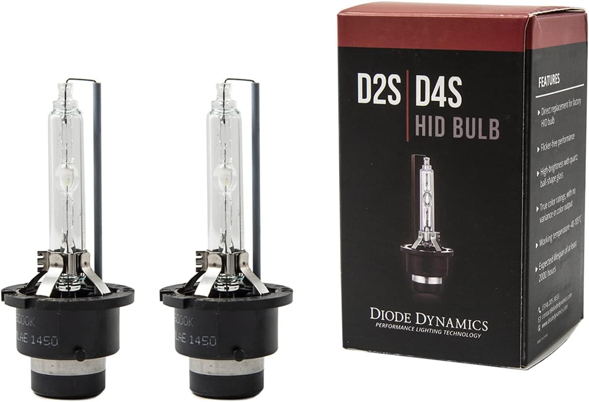 Diode Dynamics Replacement OEM HID Bulbs compatible with BMW 328i/Ci 2000 (pair), 4300K