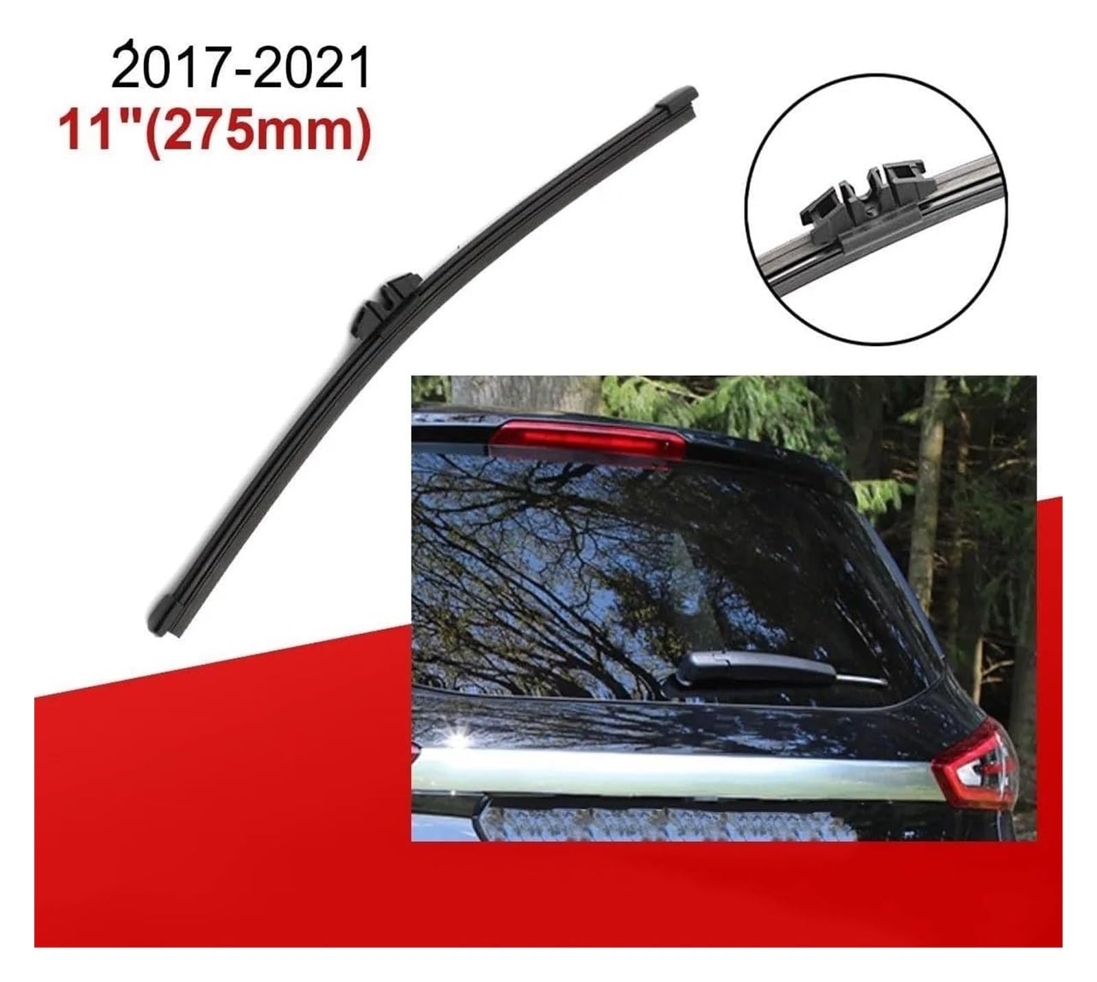 tergicristallo per F&ORD per Ecosport MK2 II 2017-2021 22 "+16"+11" Spazzole Tergicristallo Anteriori Posteriori Spazzole Tergicristallo Auto