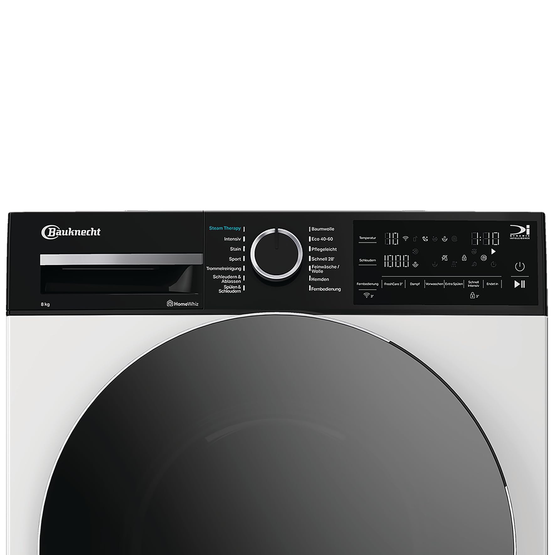 Bauknecht B WM 8A6 BC S – 8-kg-Waschmaschine mit Steam-Technologie, Adaptive Wash & HomeWhiz, Energieklasse A