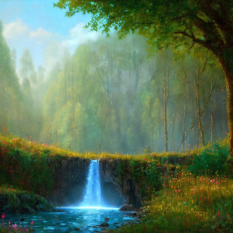 Affiches sur toile paysage SERENDIPITP 58x90 cm pour décoration murale