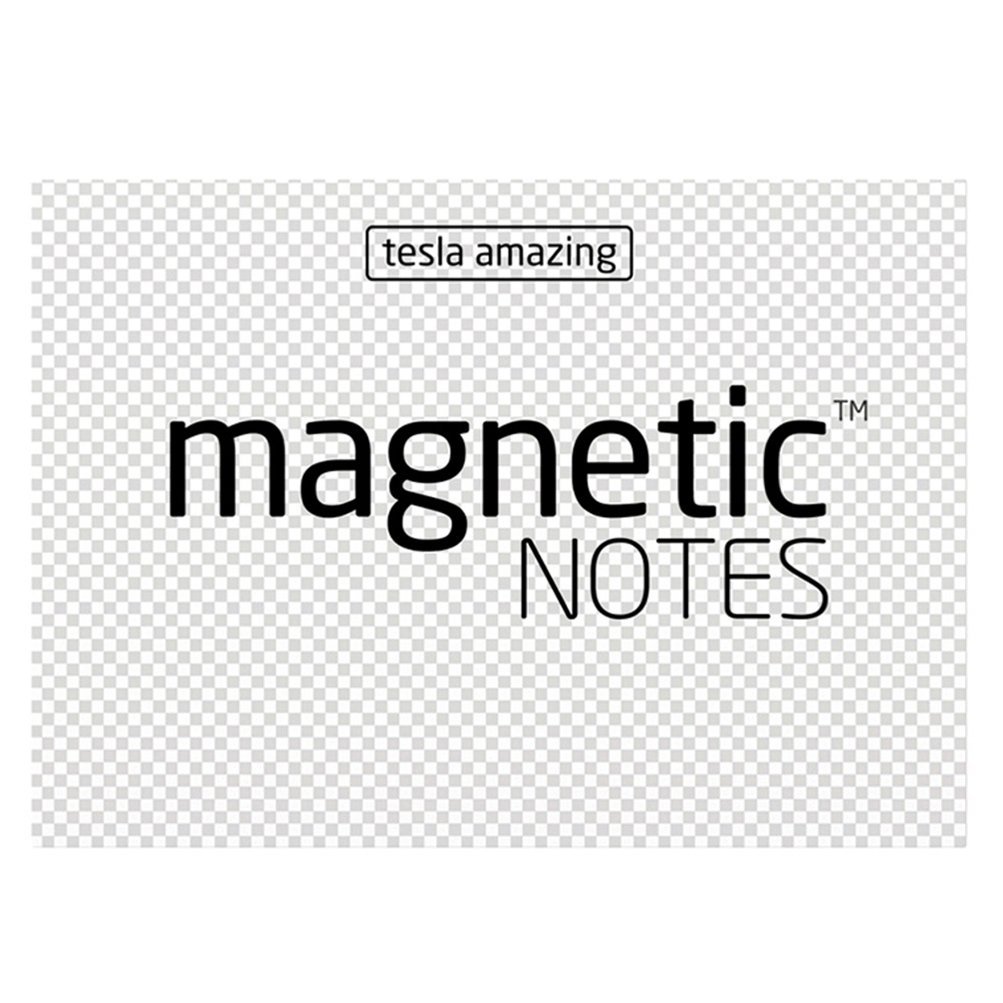 Tesla Amazing S Size Magnetic Notes - Transparent