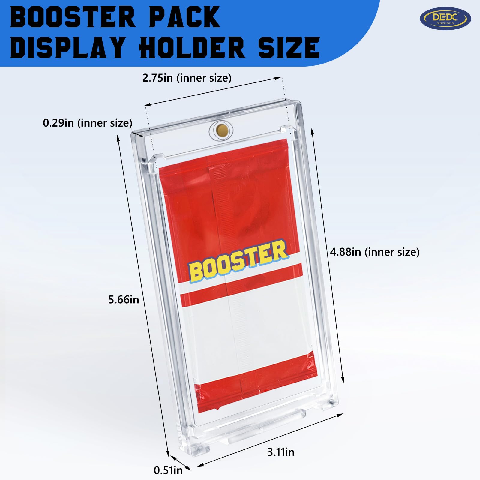 DEDC Confezione da 30 buste protettive per carte di credito One Touch, con supporto magnetico UV