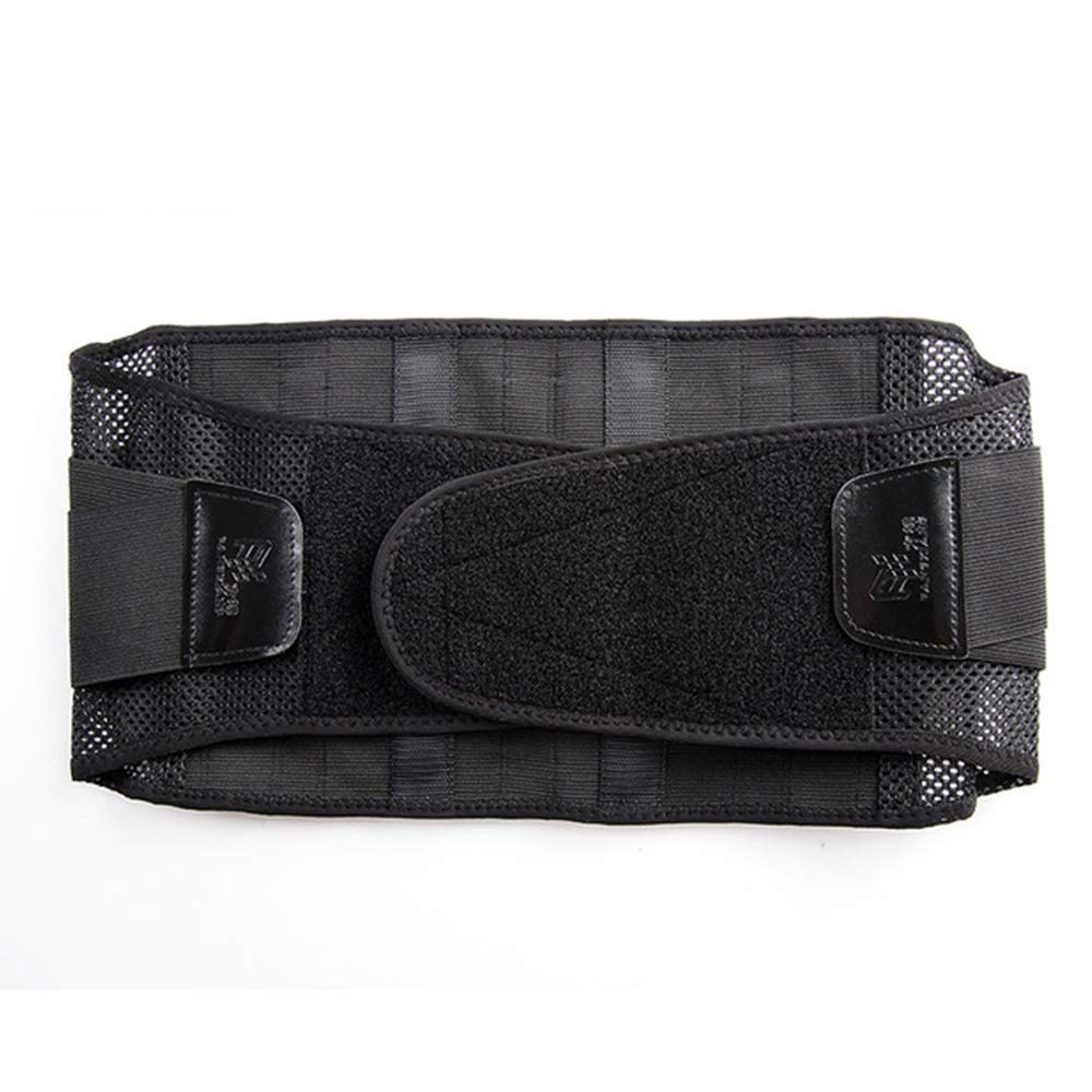 Lumbar para la Espalda, Soporte Lumbar para Aliviar el Dolor y Lesiones, Cinturon Lumbar Prevenir Daños, Faja Lumbar para la Espalda para Hombres Negro,L
