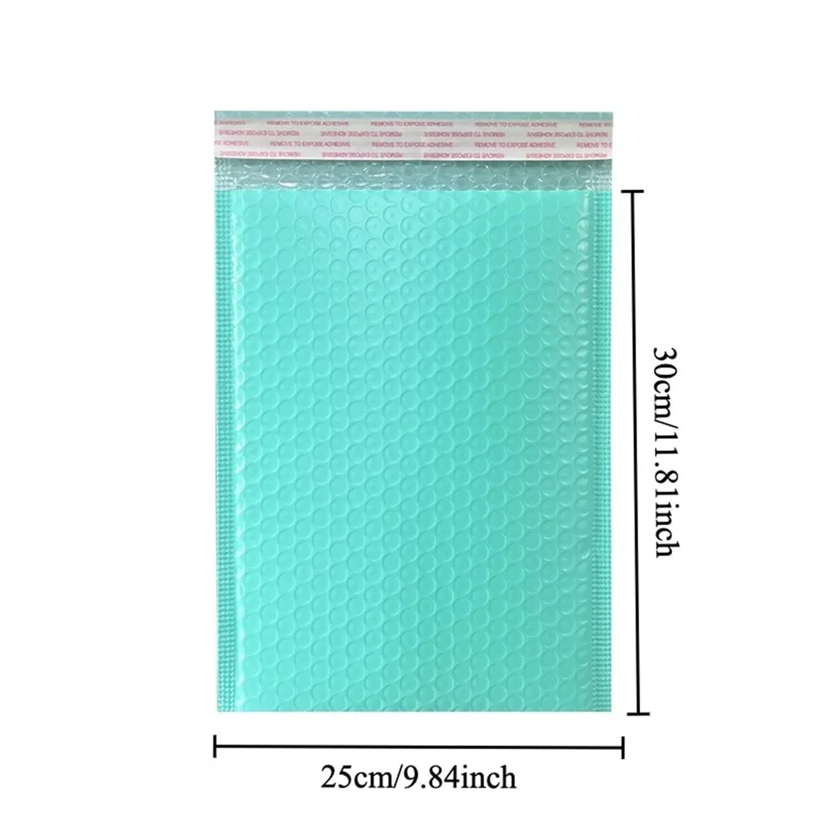 piccola borsa per la spedizione 20 buste imbottite con bolle d'aria in polietilene, autosigillanti(25x30cm Green)