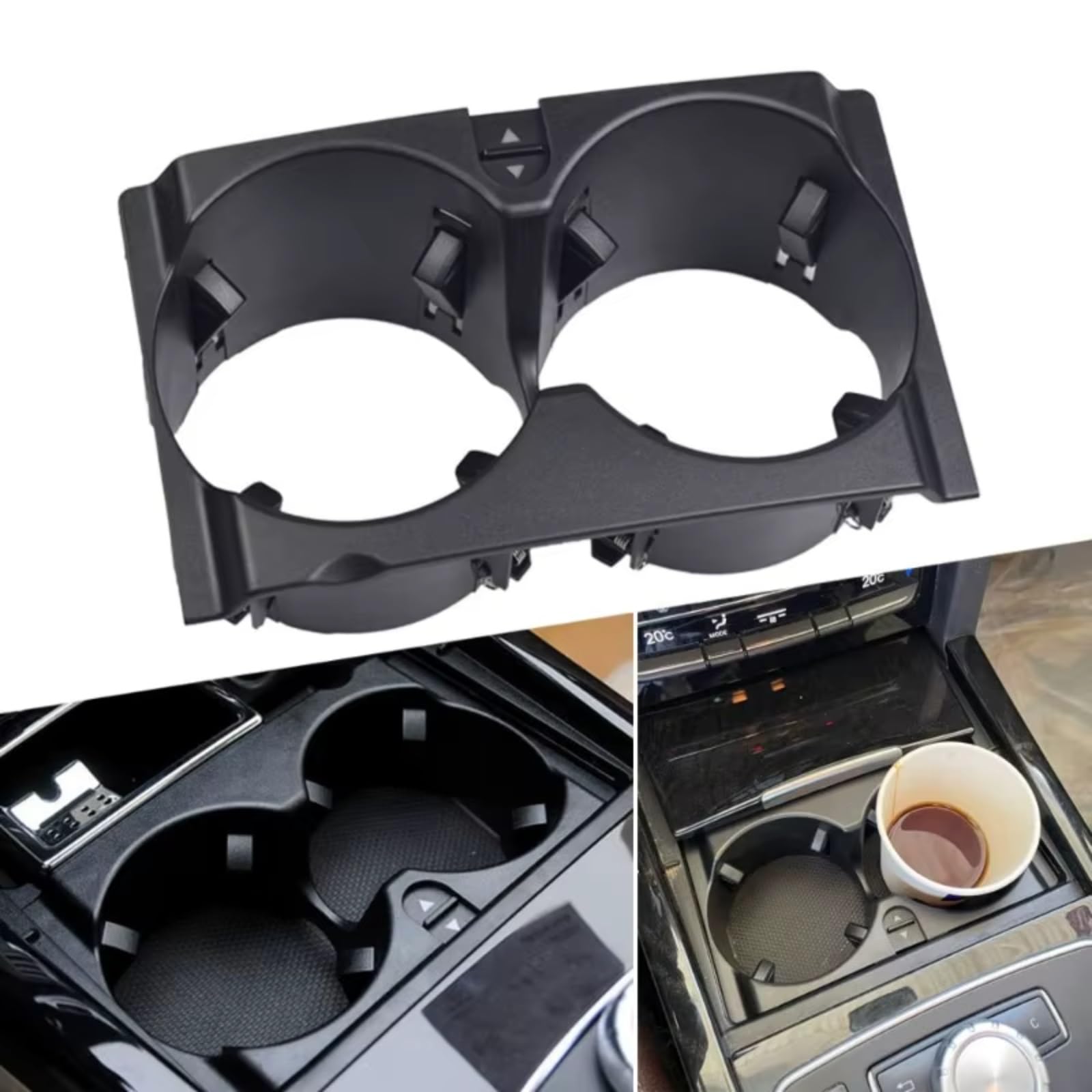 Auto Innenraum Zubehör Compatibile Con Benz Per W212 Classe E 2009-2015 Auto Anteriore Console Centrale Portabicchieri Inserto Telaio A2126800110 2126800110