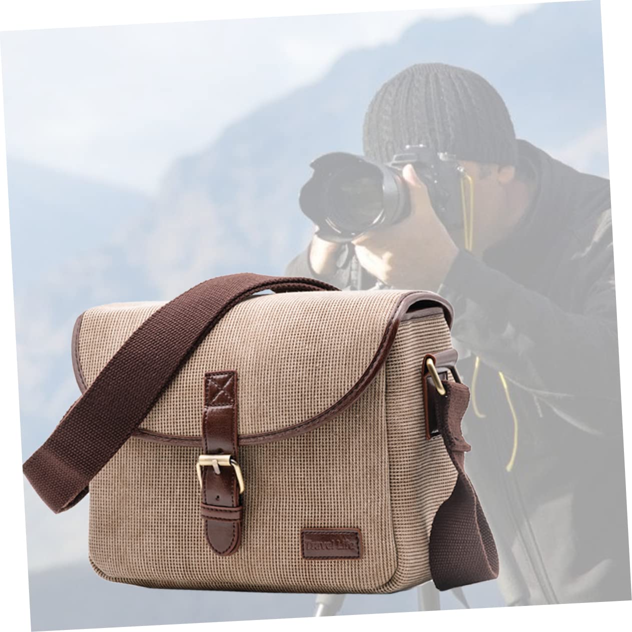 jojofuny Borsa Tracolla Tela Per Fotocamera Digitale Organizer Per e Design Antiurto e Multi-tasche