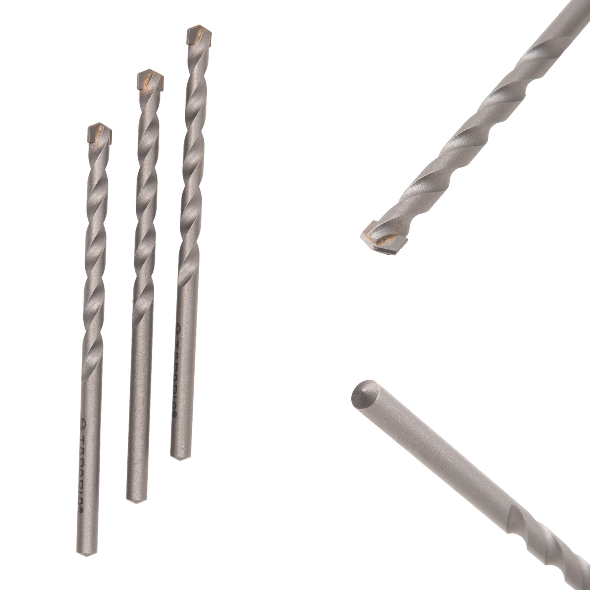 TAPARIA 6.5 mm Flat Tip Masonry Drill Bit for Wall/Masonary Drilling (MD 65100, 6x60x100 mm, Pack of 3)-Sprial Flute Type-Home, DIY, Professional, Brick, Wall, Masonary-Drilling-image-14