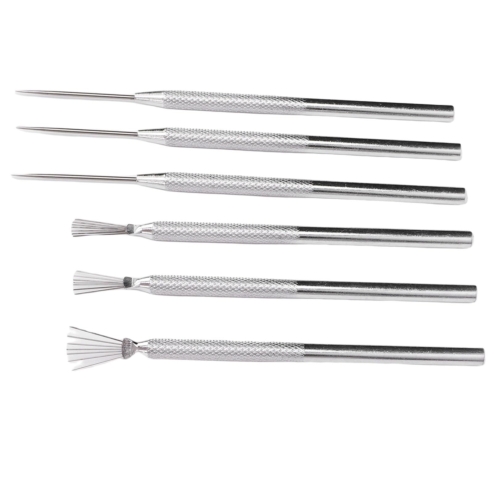Jelquix Clay Needle Tools Ergonomic 3-Piece Stainless Steel Sculpting Set for Pottery and Ceramics