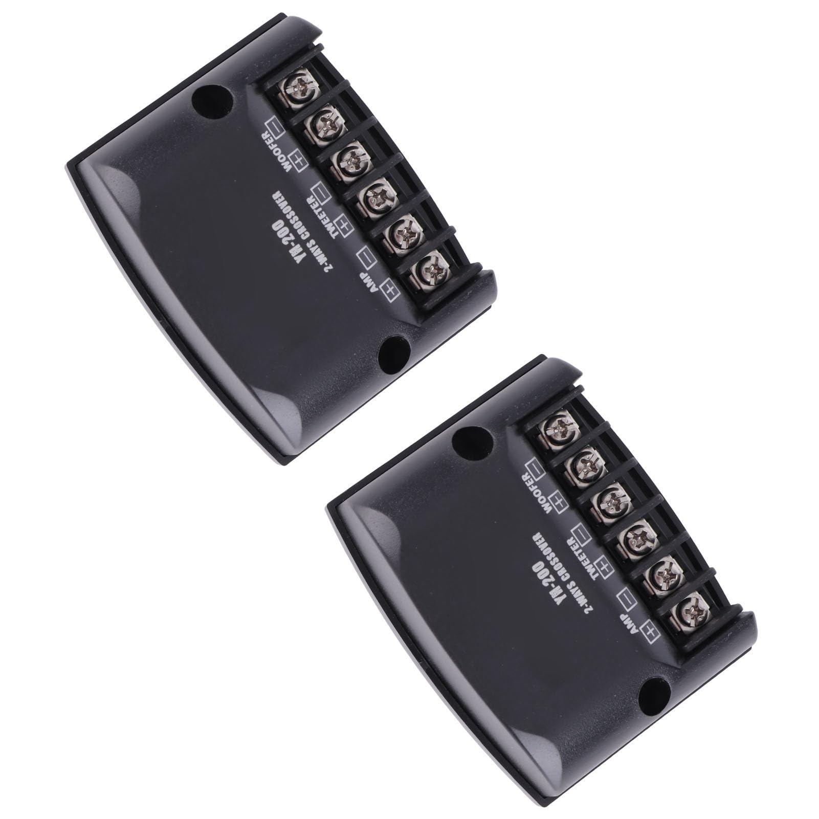 Car Speaker Frequency Divider High Frequency Capacitors Black Universal 2 Way Audio Filter