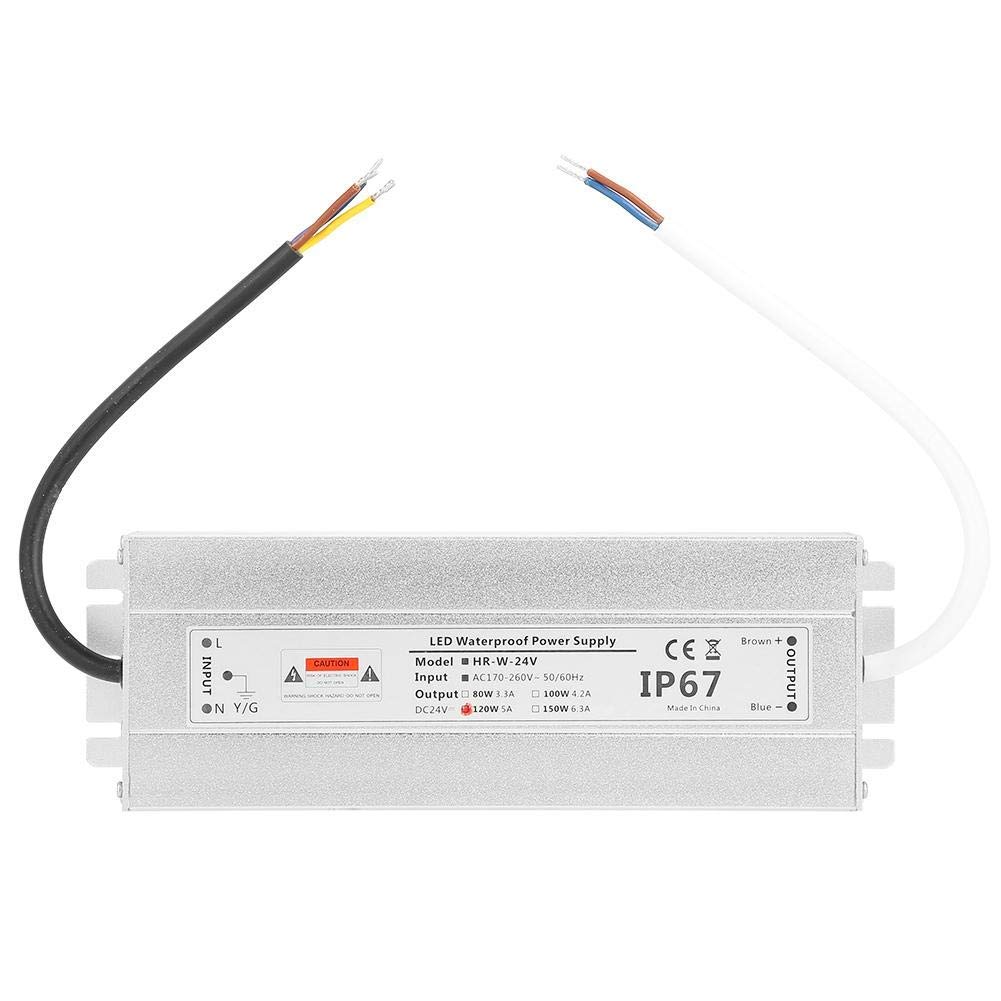 Zasilacz LED, 24 V 120 W 5 A LED listwa świetlna zasilacz IP67 wodoszczelny sterownik LED transformator zasilacz
