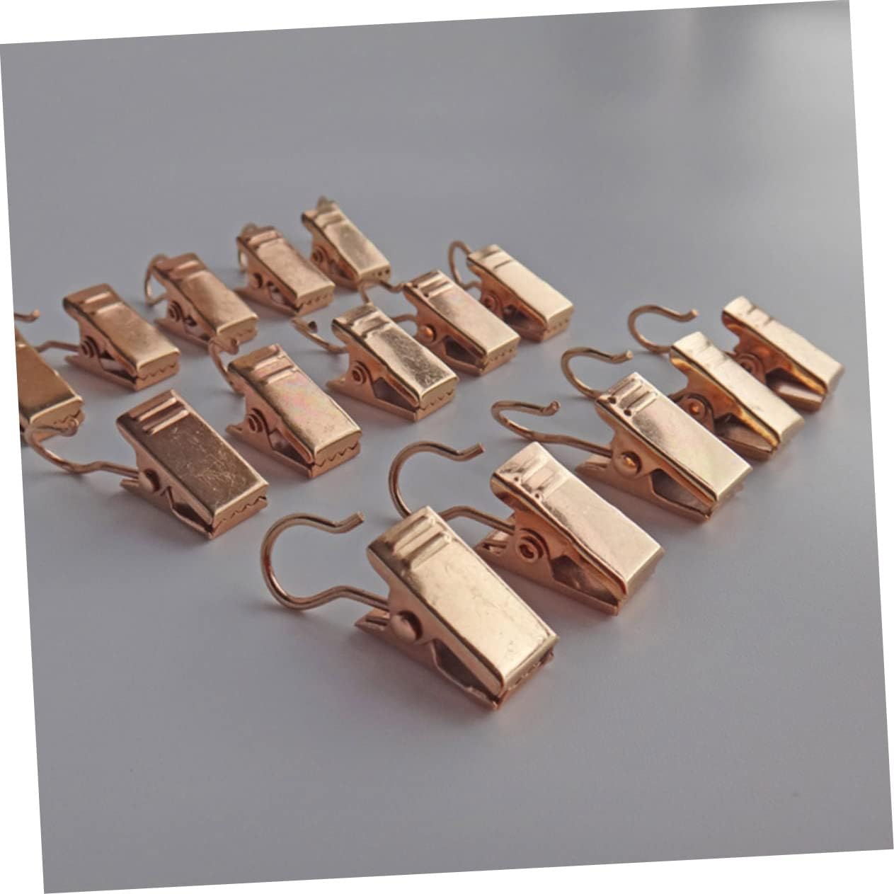 30pcs Drapery Iron Skid Clips Light Golden Curtain Clip for Easy Installation and Secure Hanging of Curtains and Drapes