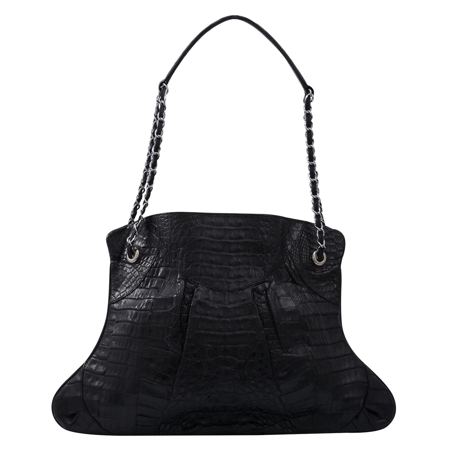 Shop LC RIVER Women Organic Caiman Crocodile Pattern Embossed Shoulder Bags Birthday Gifts