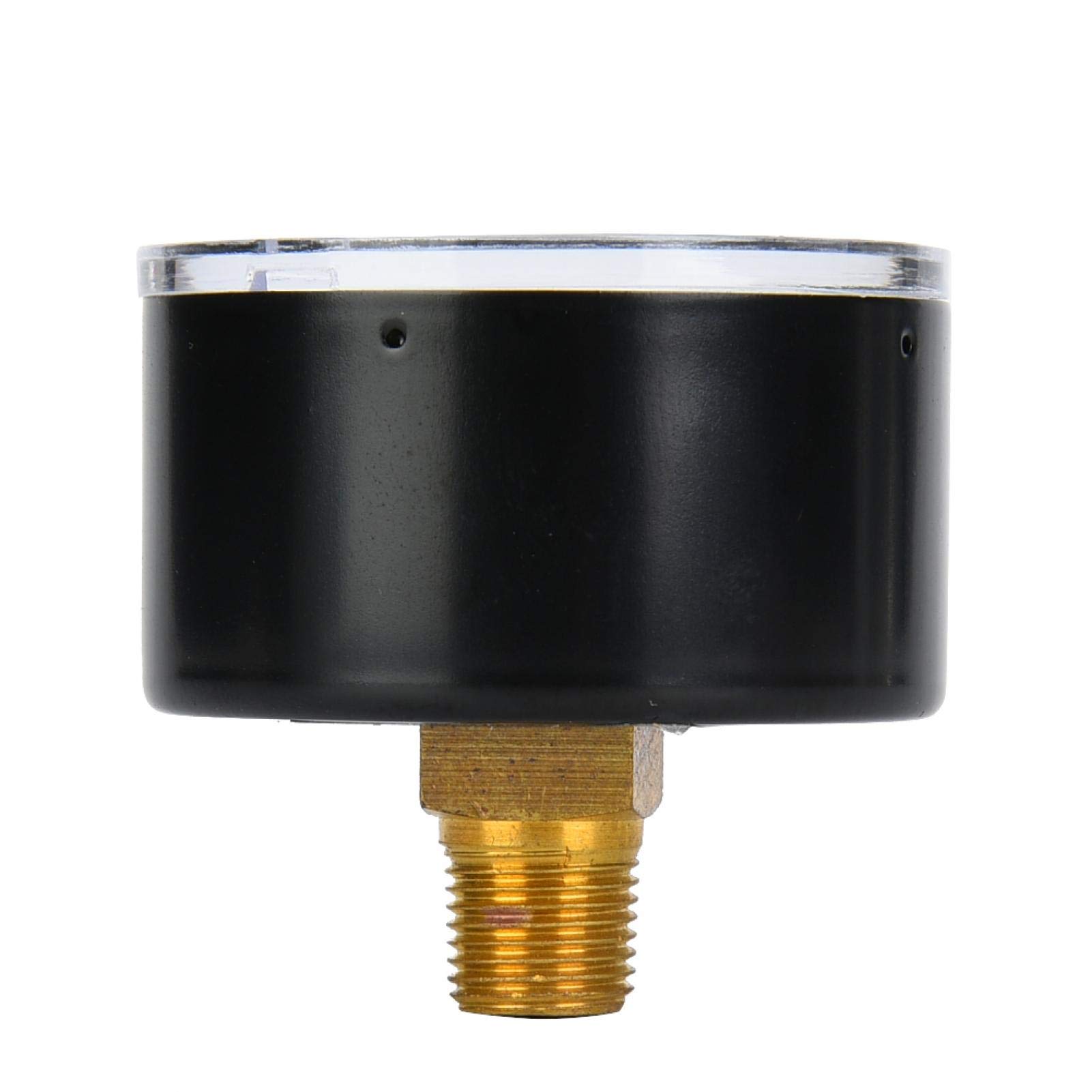 Manometro aria, manometro meccanico per aria olio acqua attacco posteriore BSPT da 1/8 di pollice(0-15 psi, 0-1 bar)
