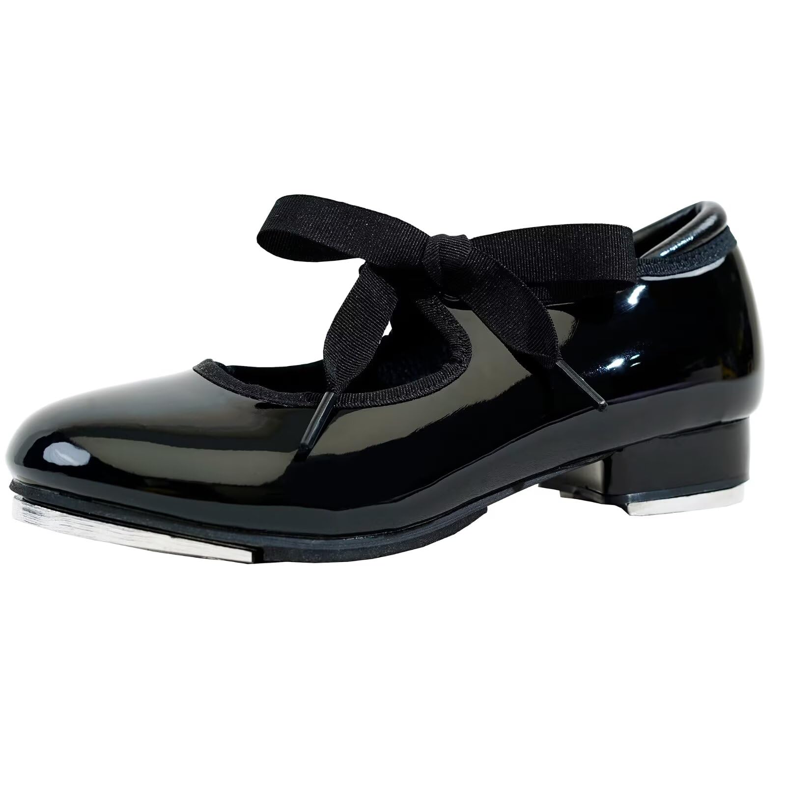 Zapatos de Claque,Mujer Hombre Niños 2.5cm Tacón Zapato de Tap Zapatos Claqué