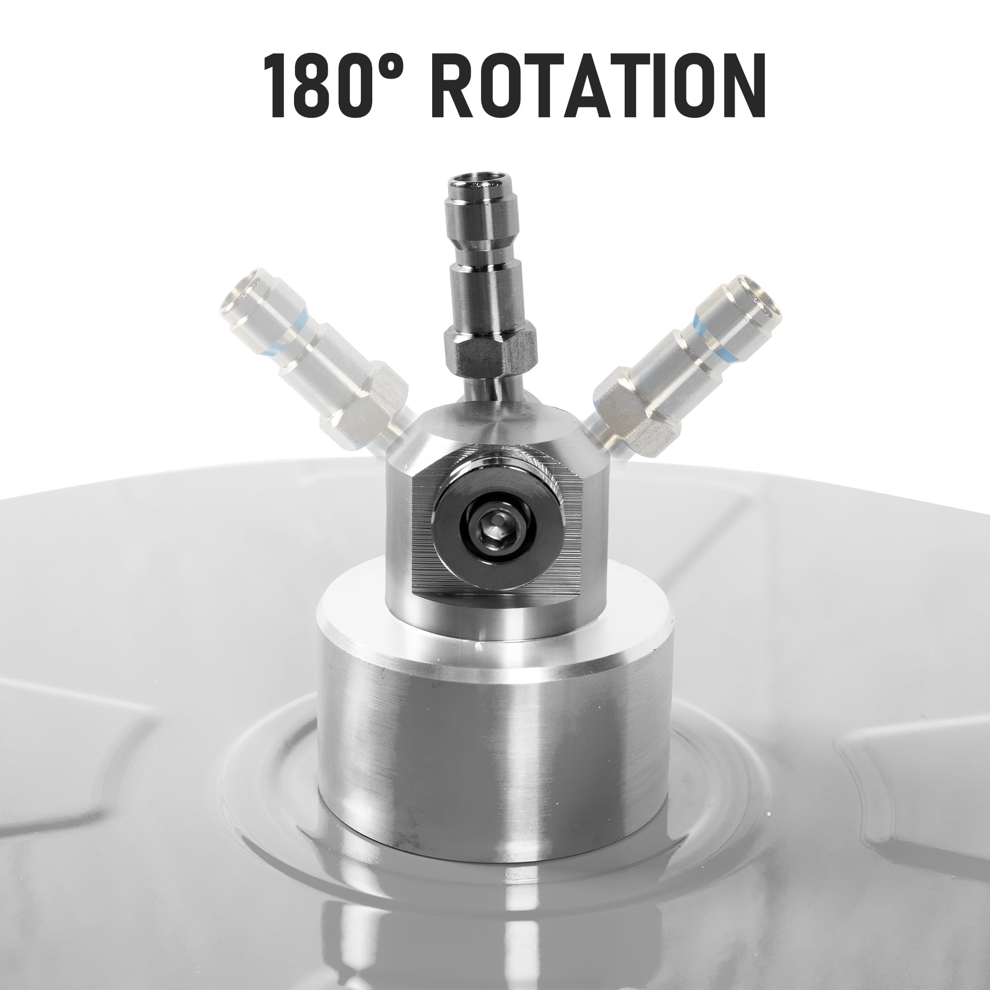 Limpiador de superficies de lavado a presión de 14 pulgadas con 4 ruedas, limpiador de superficies de acero inoxidable para calzadas, aceras, patios, conector rápido de 1/4 pulgadas, 2