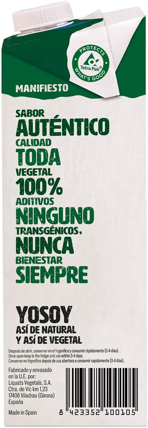 Yosoy - Bebida de Soja - Caja de 6 x 1L - Imagen 3