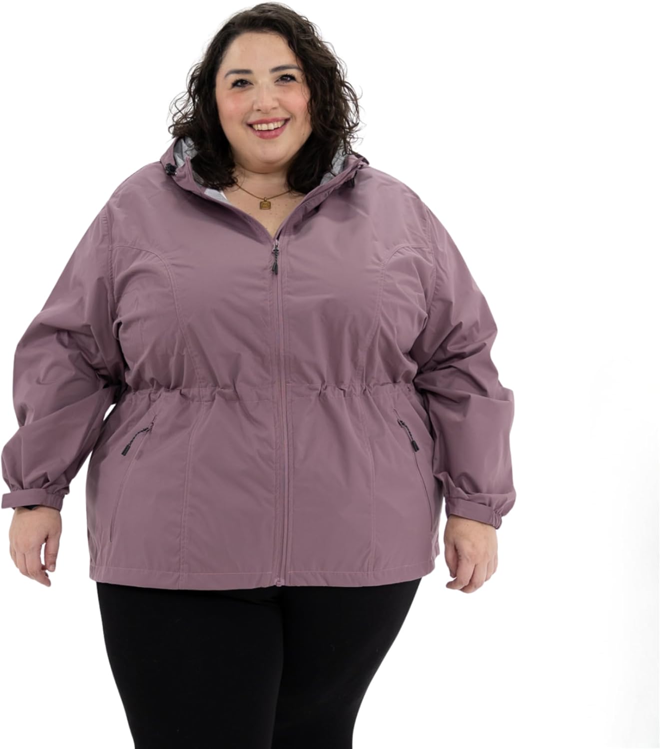 Snow Country Outerwear Women's Plus Size 1X-6X Rain Jacket Wind Coat Mystique