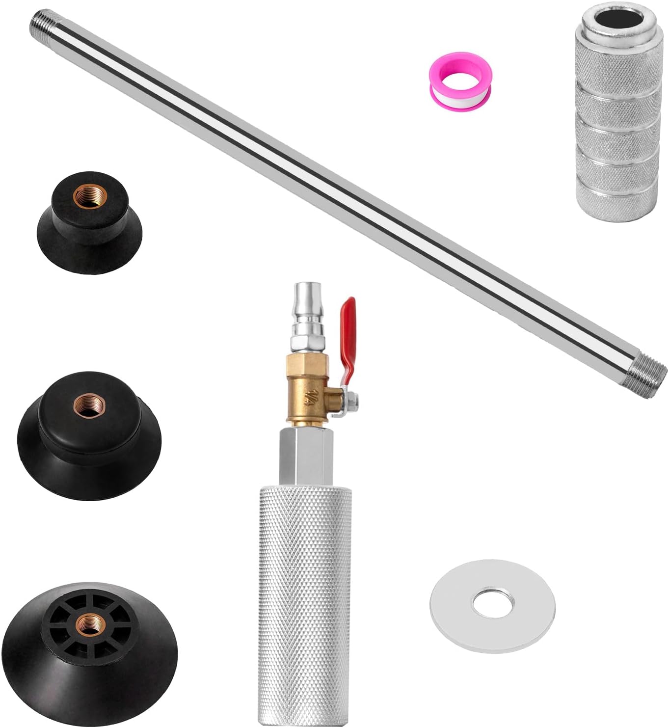 Car Dent Puller, Slide Hammer with 3 Suction Cups, Air Pneumatic, No Drilling/Welding Dent Repair Kits for Car Door Ding and Dent Repair