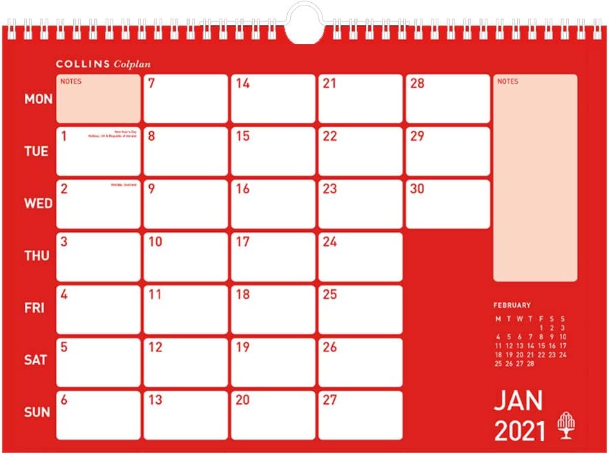 Colplan A4 CMC 2021 Memo Calendar, CMCA4-21