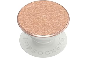 PopGrip with Swappable Top - Rose Gold Vegan Leather