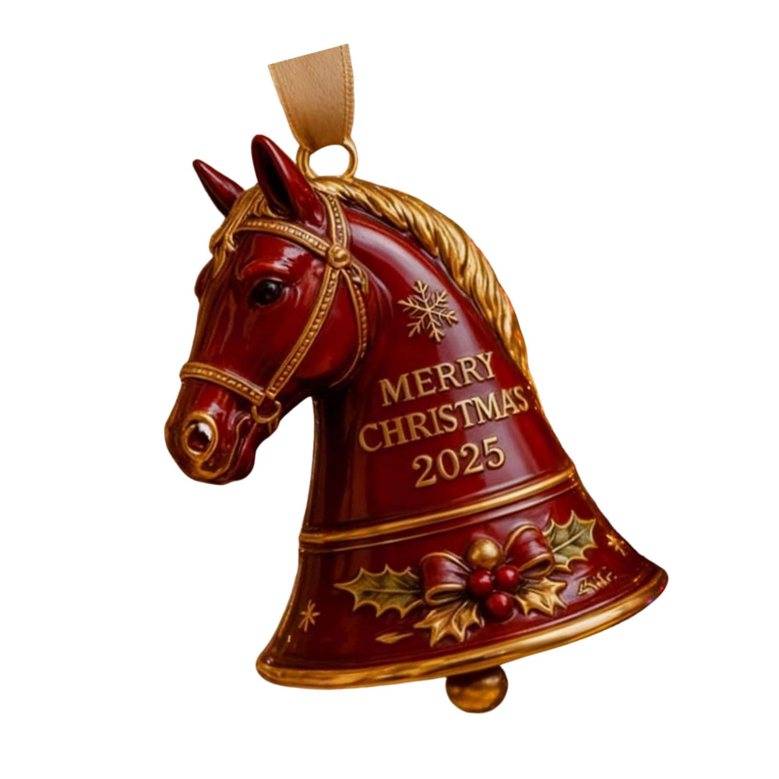 Nucelit 250th Anniversary Bells Ornament Christmas Tree Bells Decoration for Christmas Tree Wreath Mantels Door Window Display Metal Decoration