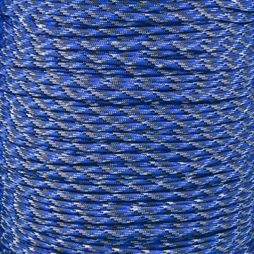 Paracord Planet 20 Foot Hanks of 550 Type III 7 Strand Paracord (Blue & Gray Camo 20 Feet)