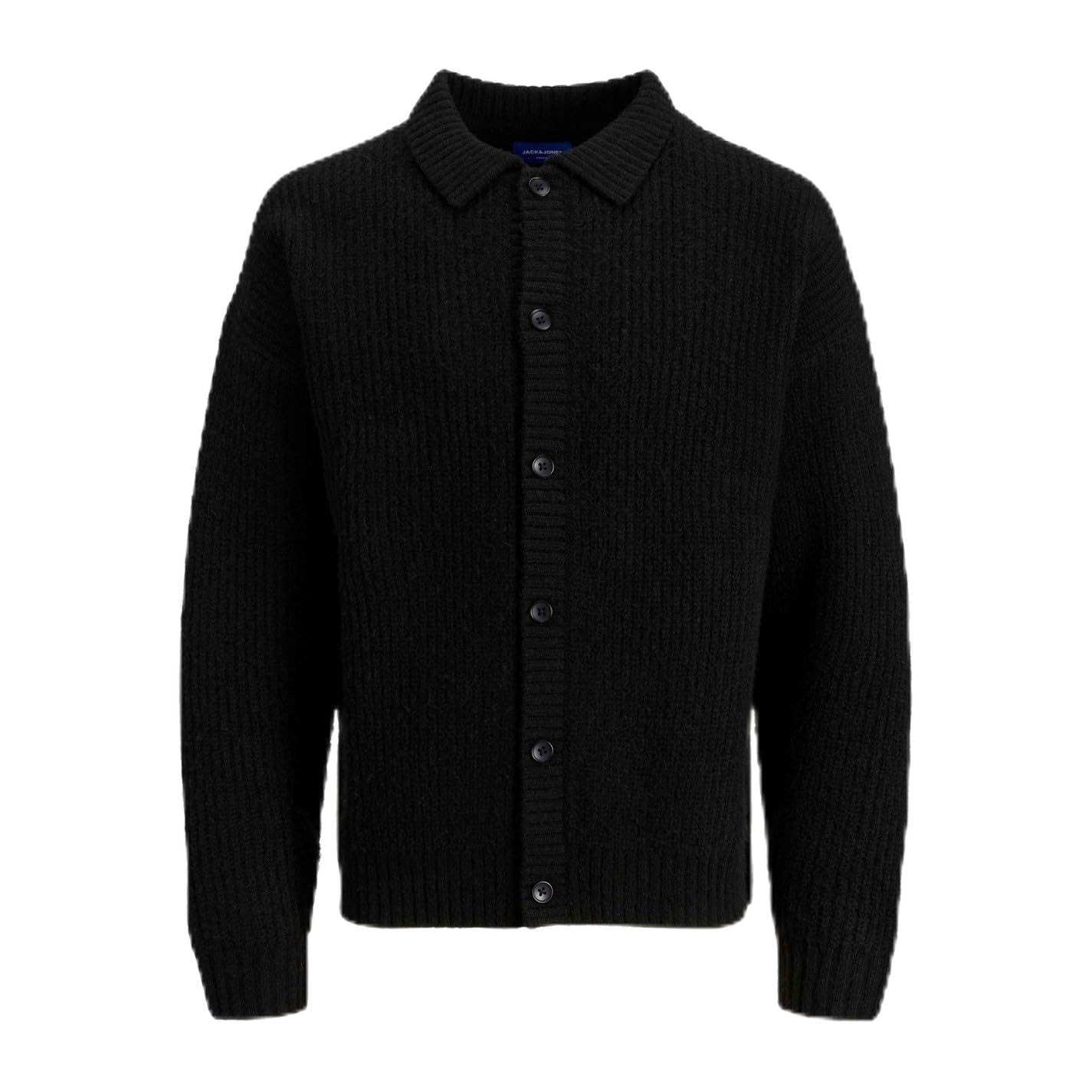 Jack And Jones Men's York Knit Cardigan Black Large