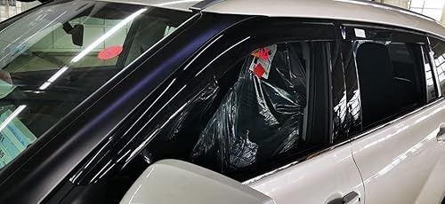 Miniatura 4 de Deflectores de visera de ventana lateral teñidos de humo, protectores de lluvia compatibles con Toyota Highlander 2020 2021 2022 2023 L LE XLE XSE