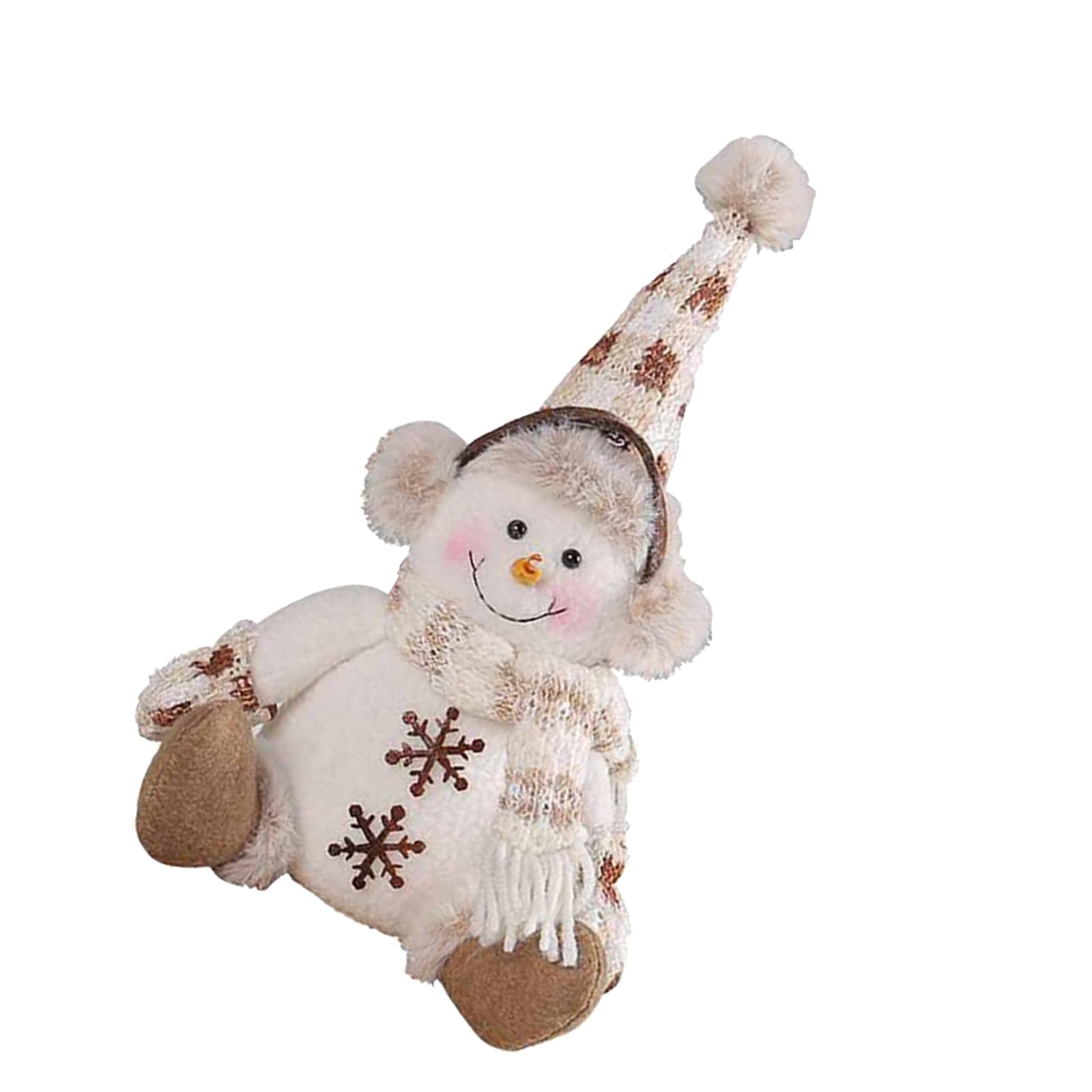 APGLSXY Festival Home Decoration Knit Snowman Rudolphs Gnomes Plush Soft Christmas Doll Ornament Soft Fabric Christmas Ornament