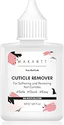 Makartt Líquido removedor de cutículas, creme amaciante instantâneo profissional de 50 ml para cutículas secas, dissolvedor de cuidados com unhas de qualidade de salão para manicure e pedicure