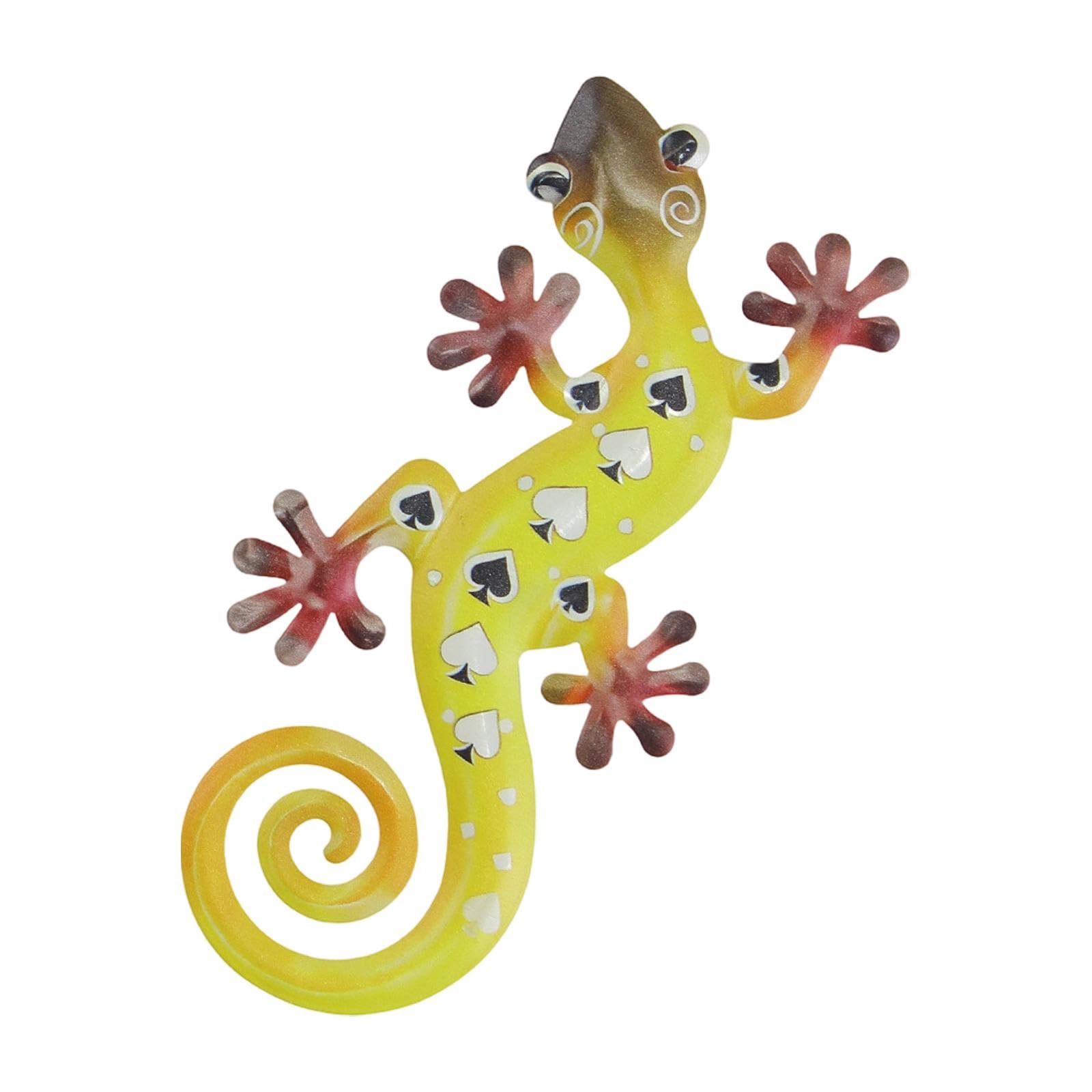 Metal Gecko Wall Decor Art Wall Decoration for Restaurant Garden Yard Yellow|Home & Garden|Home Dcor|Figurines-image-15