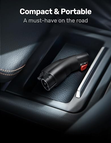 Miniatura 5 de Zanch Adaptador de carga Tesla a J1772 apto para todos los J1772 EVs Max 60Amp & 250V, Tesla a J1772 Adaptador de cargador compatible con cargador