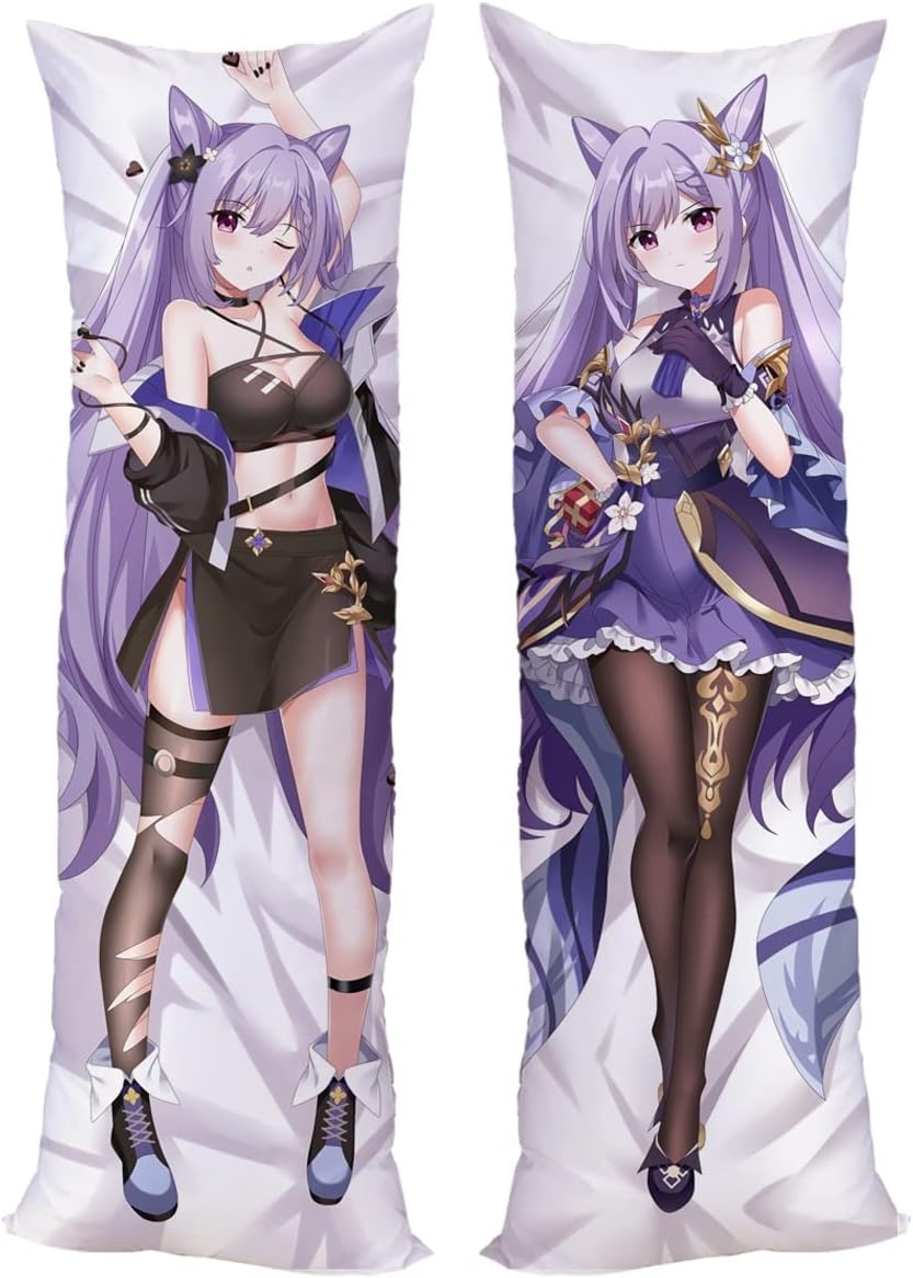 19 新品　未使用　アニメ　キャラクター　抱き枕　カバー Amazon.co.jp: アニメ抱き枕 原神 keqing 抱き抱き枕カバー 装飾枕