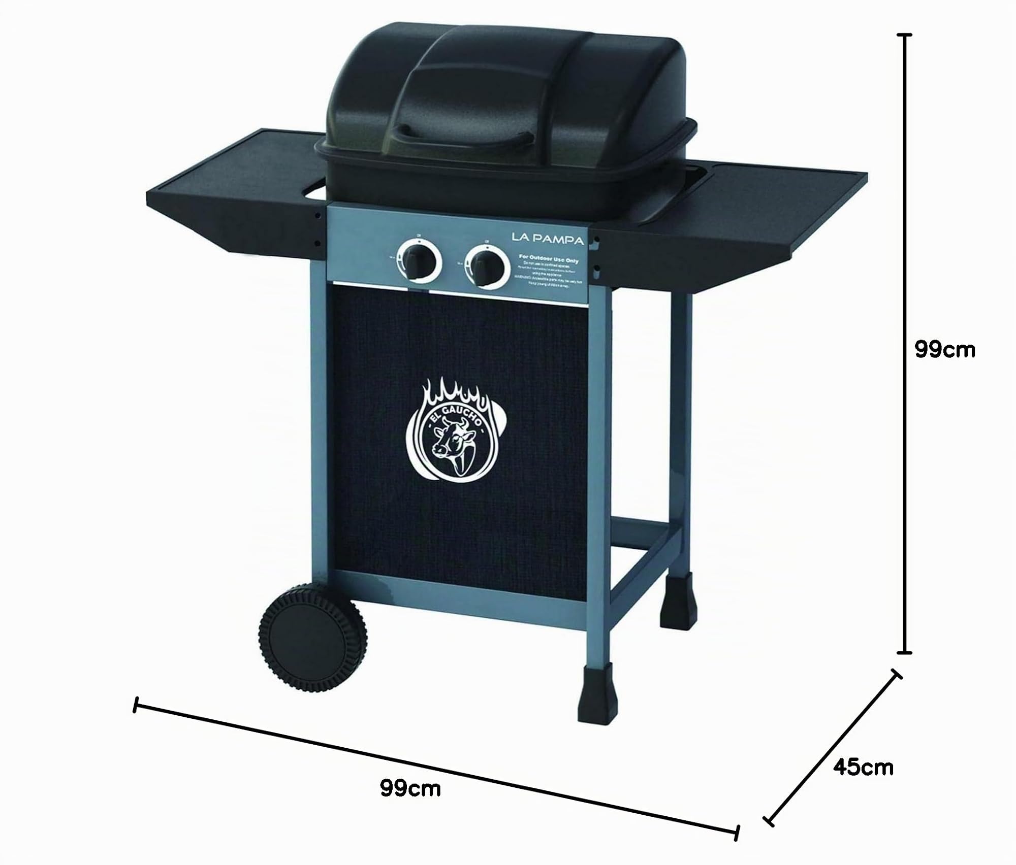 El Gaucho Barbecue A Gas E Pietra Lavica Pampa | Misure L97xP45xH99 -iaiadistribuzione.it