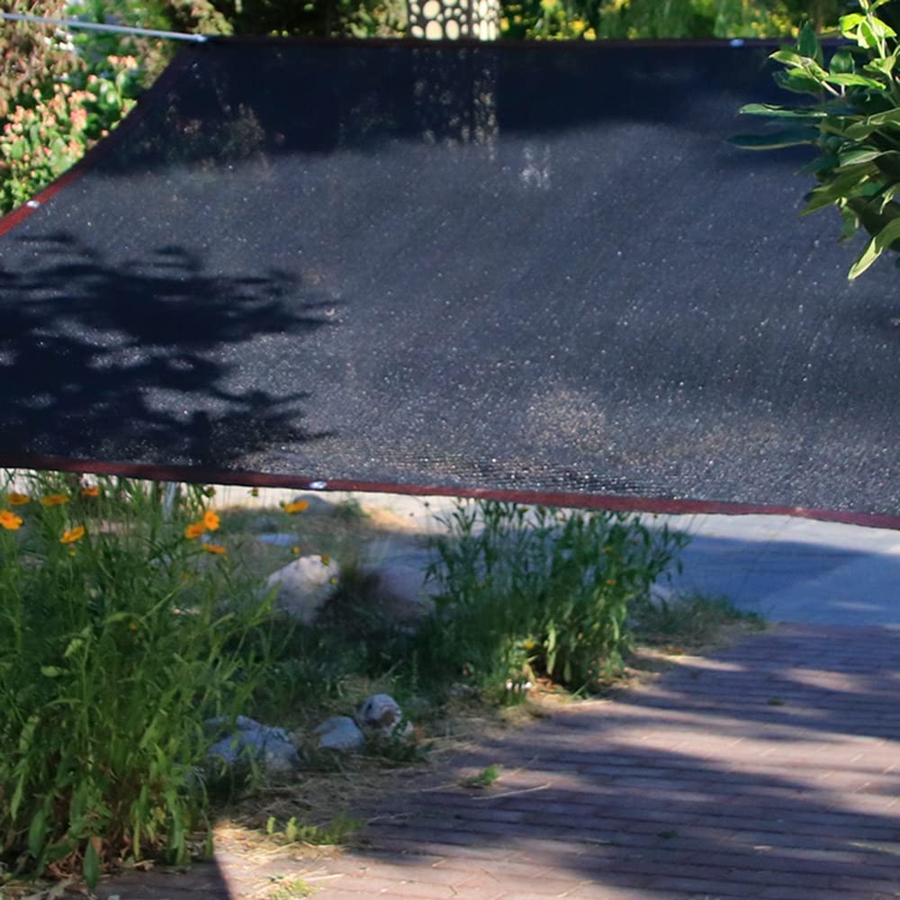 Sonnensegel, 90 % UV-Schutz, 4 x 9 m, Outdoor-Baldachin für Balkon, Garten, Terrasse, multifunktionaler Sonnenschutz (Farbe: Schwarz)