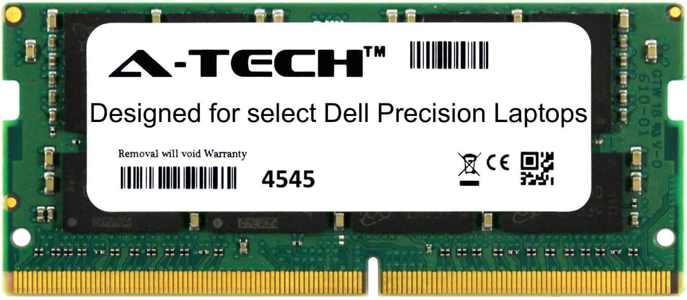 A-Tech 32GB Kit (2 x 16GB) for Dell Precision 5000 Series 5510 5520 5530 M5510 M5520 M5530 2400Mhz DDR4 Mobile Workstation Laptop & Notebook Memory Ram Modules