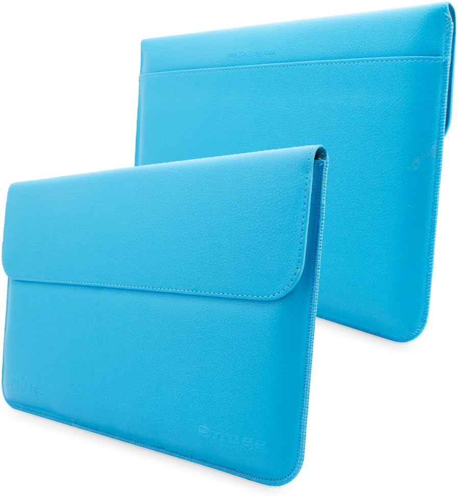 Surface 2 and 1 Sleeve, Snugg - Cyan Leather Sleeve Case Protective Cover for Surface 2 and 1