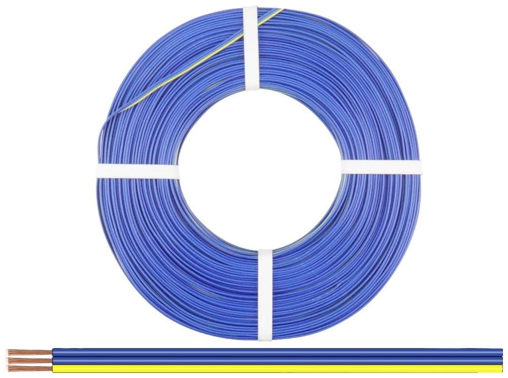 Donau Elektronik 325-223-25 Cavo per cablaggi 3 x 0.25 mm² Blu, Giallo 25 m