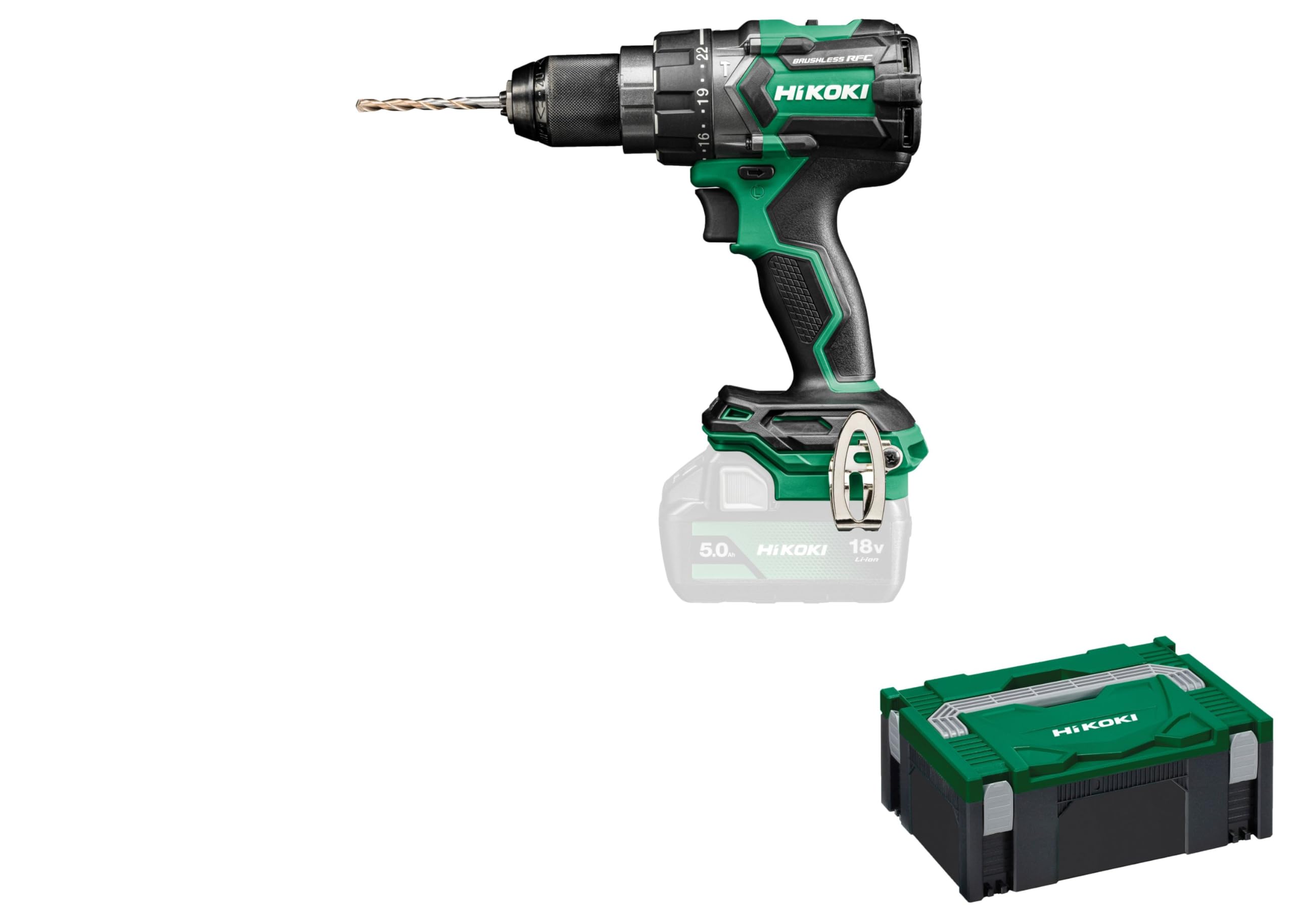 HiKOKI DV18DCW2Z 18V brushless Impact Driver Drill with 140 Nm Tightening Torque and Reactive Force Control Technology, Body only in case