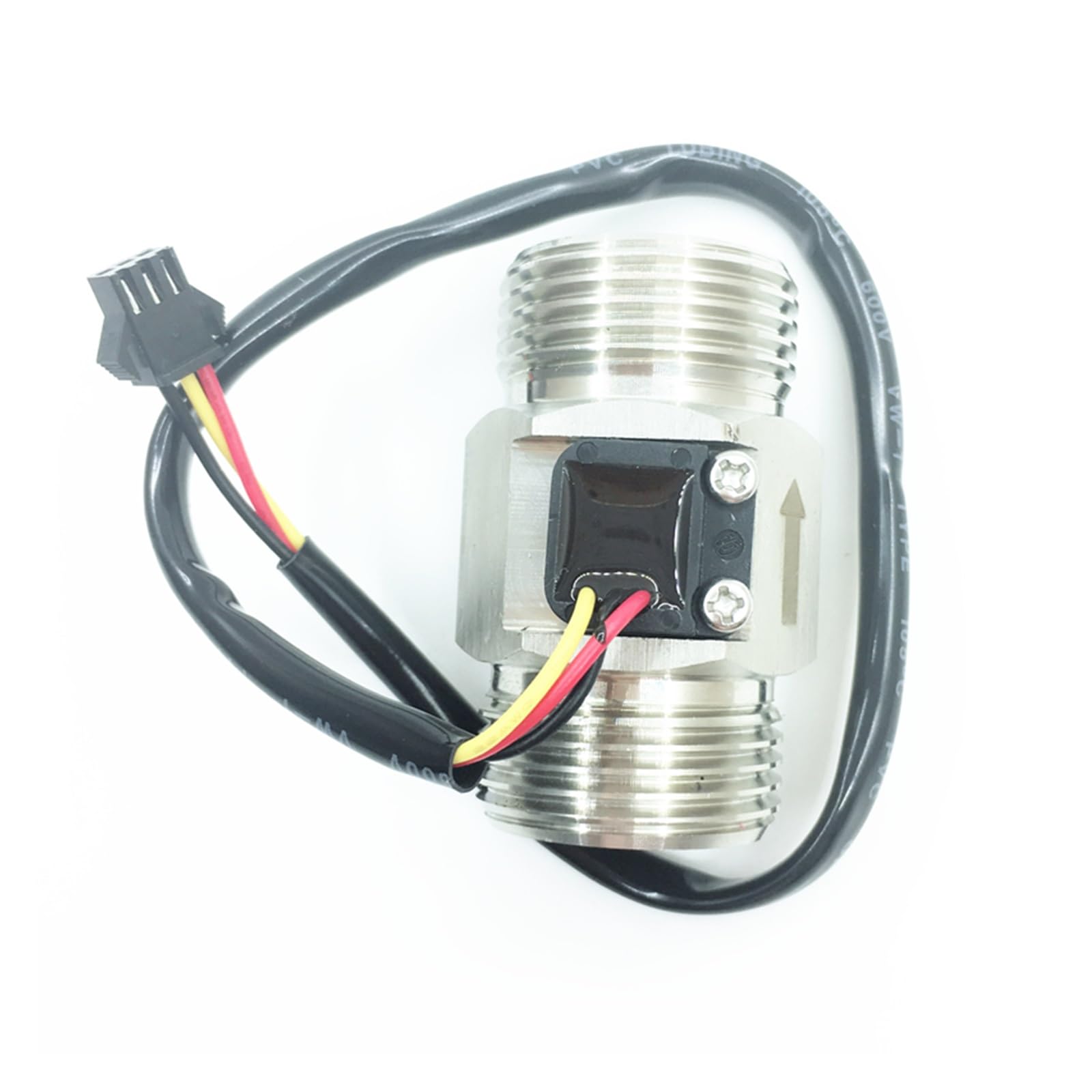 24V Acciaio inossidabile DN25 G1"12V Effetto Hall NPN Segnale Uscita impulsi, Misuratore sensore di flusso turbina liquido SUS 5 VDC(7V- 24V)