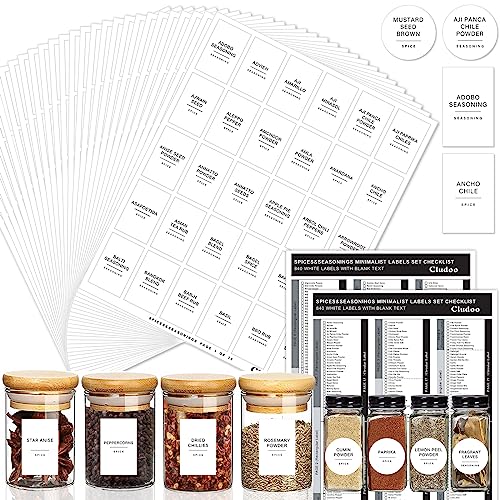 Spices Labels Rectangle Snapklik.com : 840 Minimalist Spice Labels - DIY Blank & Preprinted ...