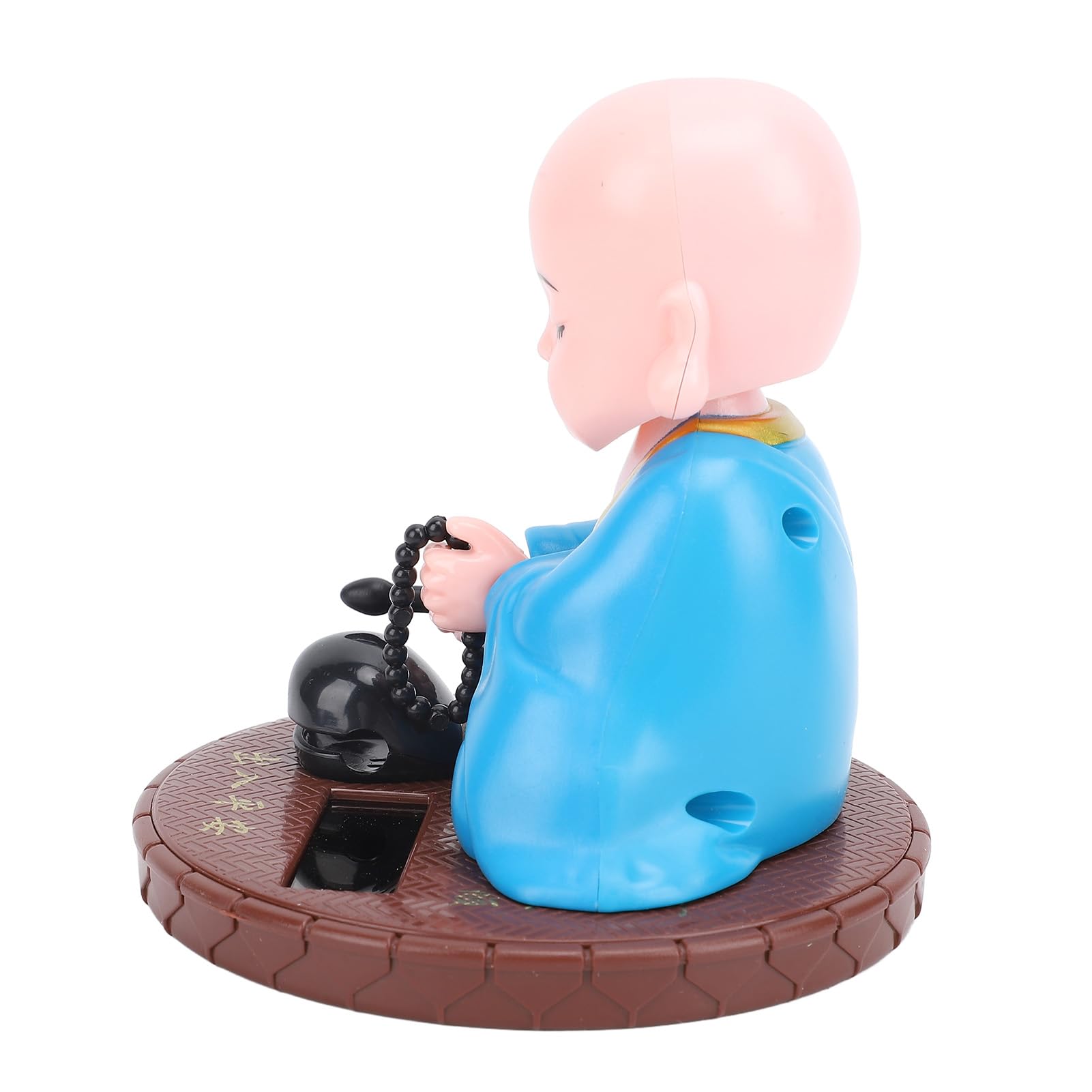 Luckxing Petit Moine Danseur Solaire – Figurine Hochement De Tête ABS, Énergie Solaire, Sans Pile, Décoration Voiture Ou Bureau