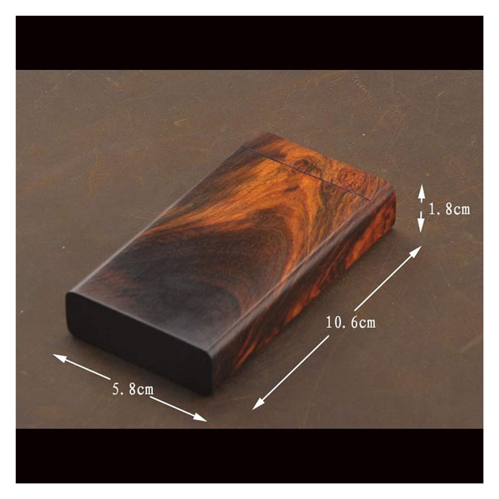 Etui na papierosy, Etui na papierosy Slim Portable Drewniane etui na papierosy Magnes Adsorpcja Clamshell Kreatywne sterowanie Projekt Etui na papierosy
